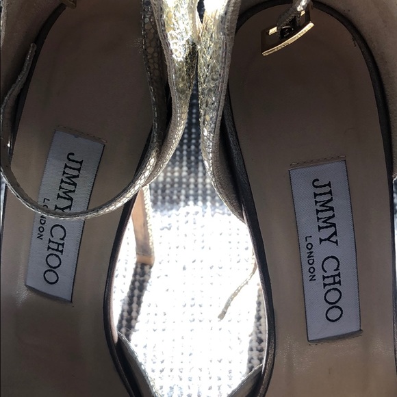 Jimmy Choo Platform Sparkle Heels - Picture 5 of 10